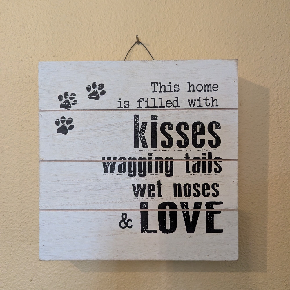 Charming White Wall Decor Sign